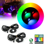 RGB LED Rock Lights with Bluetooth Controller Remote
