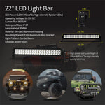 1 set Offroad LED Light Bar+Hood LED Bar+Work Light Wiring Mount Bracket for Jeep Wrangler JK 07-15