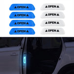 4pcs Door Reflective Sticker Warning Tape