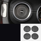 Titanium black stainless steel car dashboard vent trims for Jeep Wrangler 2018 2019 2020 JL